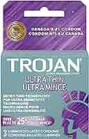 Trojan Condoms Ultra Thin Lubricated Latex - 3ct