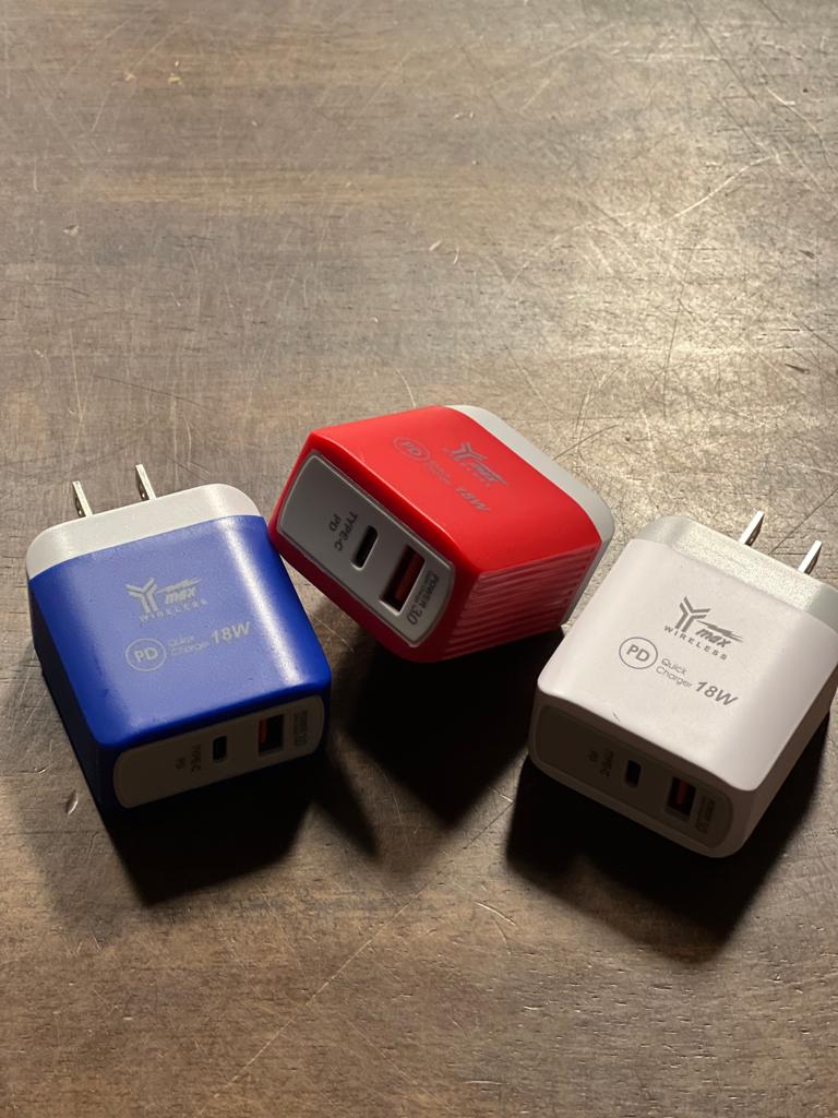 Cellphone Accessories:Fast Wall Charger 38W Max PD+QC3.0 USB+C 10CT UCYM102