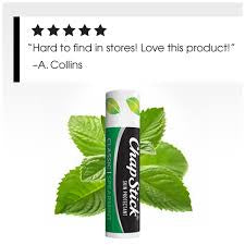 ChapStick Classic Flavored Mint Lip Balm Tubes, 4g