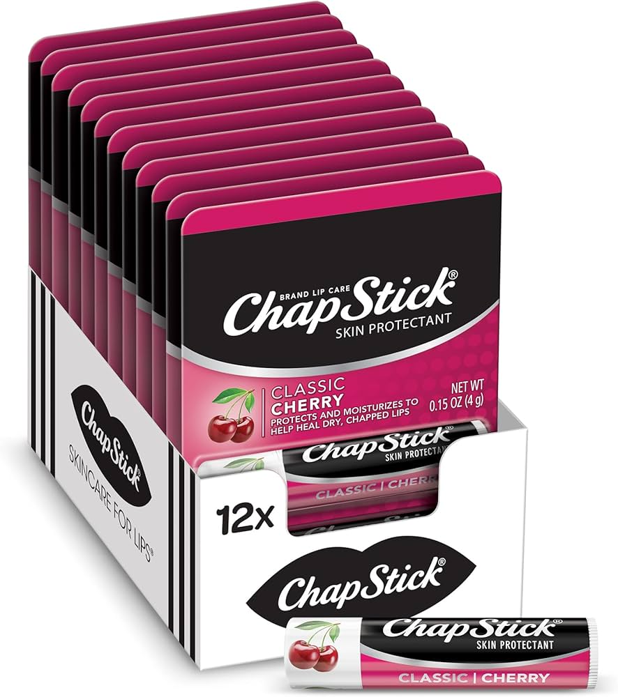 Chapstick Chapstick Classic Skin Protectant Lip Balm Tube, Cherry Flavor