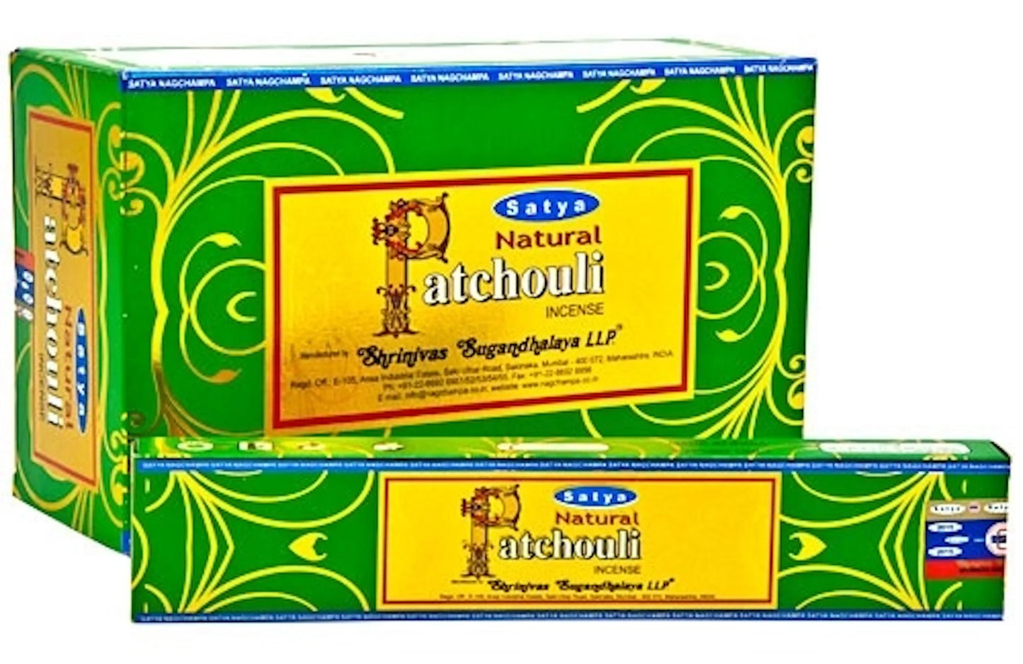 Satya Incense Sticks Natural Patchouli 15g 12CT