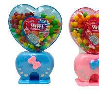 Sour City Flash Heart Shaped Candy Machine (Box of 12)