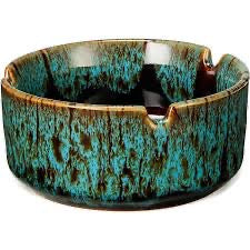 Ashtray, Ceramic Round Assorted Colour 5CT