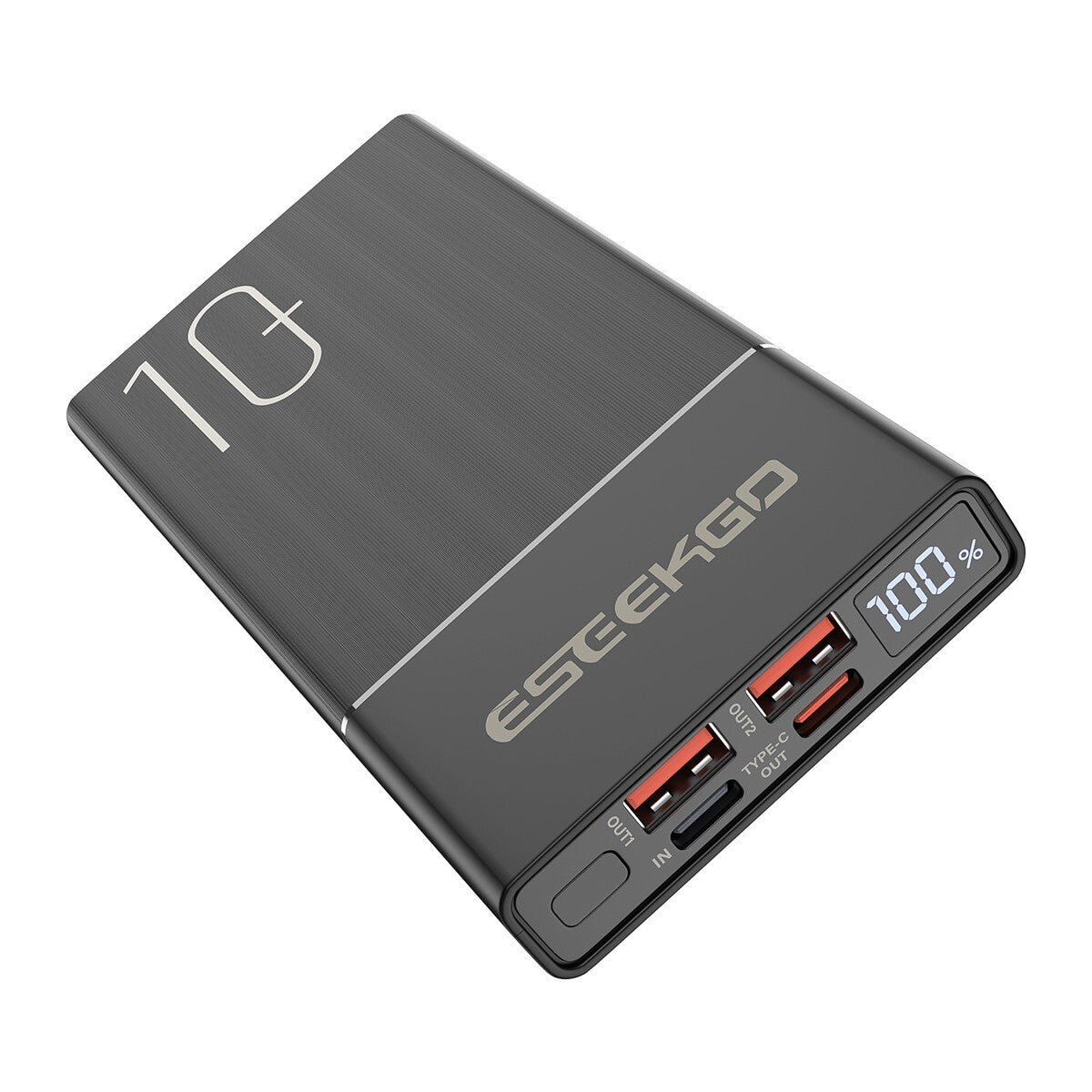Eseekgo 10000mAh 22.5W Ultra Fast Digital Display Power Bank with a USB-C cable