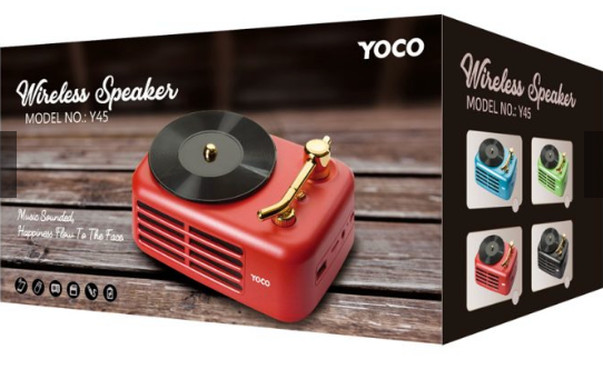 Speaker:Gramophone powerful bass Speaker SP45