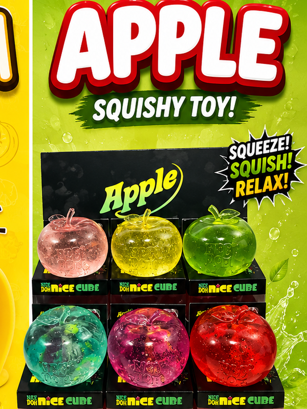 Trending Toy Squishy Apple SA13 12CT