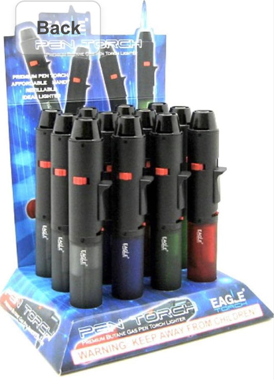Lighters:EG Soft-Toch 7" Pen Torch 12CT #PS101