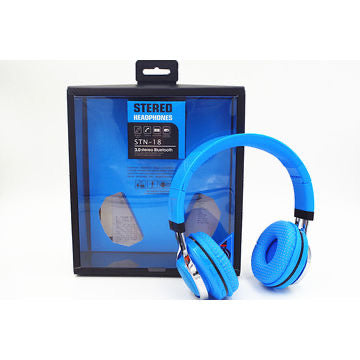 BLUETOOTH STEREO HEADPHONES STN-18(LIGHT BLUE)