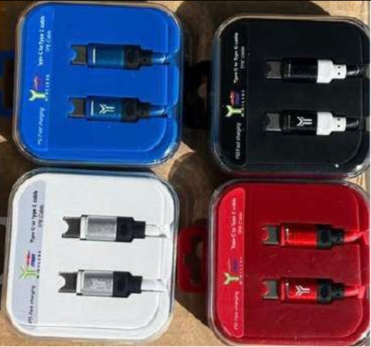 TYPE C TO C Cable TPE Box PK FAST CHARGER 10CT