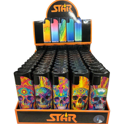 Skull Slider Torch Lighter Box of 50 pieces