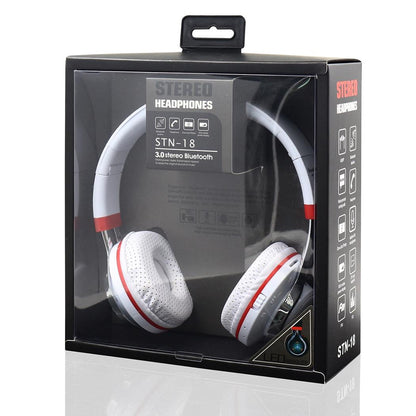 BLUETOOTH STEREO HEADPHONES STN-18(WHITE)