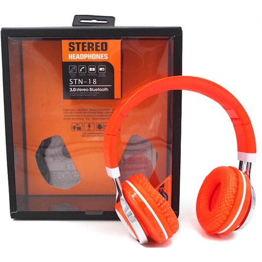BLUETOOTH STEREO HEADPHONES STN-18(ORANGE)