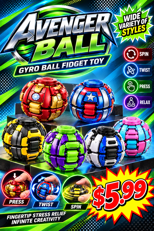 Avenger Rotate Ball Fidget Toy 12 Pieces Display Box