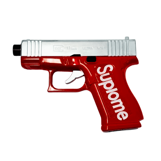 Lighters:Handgun Model Torch Colour Red