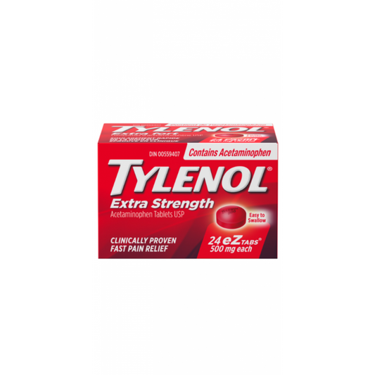 Tylenol Extra Strength Acetaminophen 500mg (24 eZ Tablets)