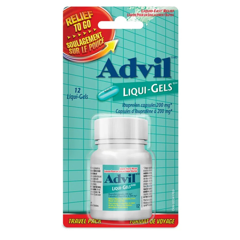 Advil Liquid-Gels Ibuprofen 200gm Capsules 12CT