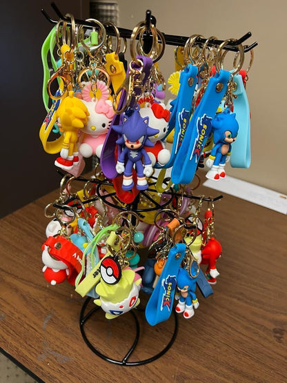 Novelty Keychain Mix Characters WITHOUT DISPLAY Bag of 50 pcs