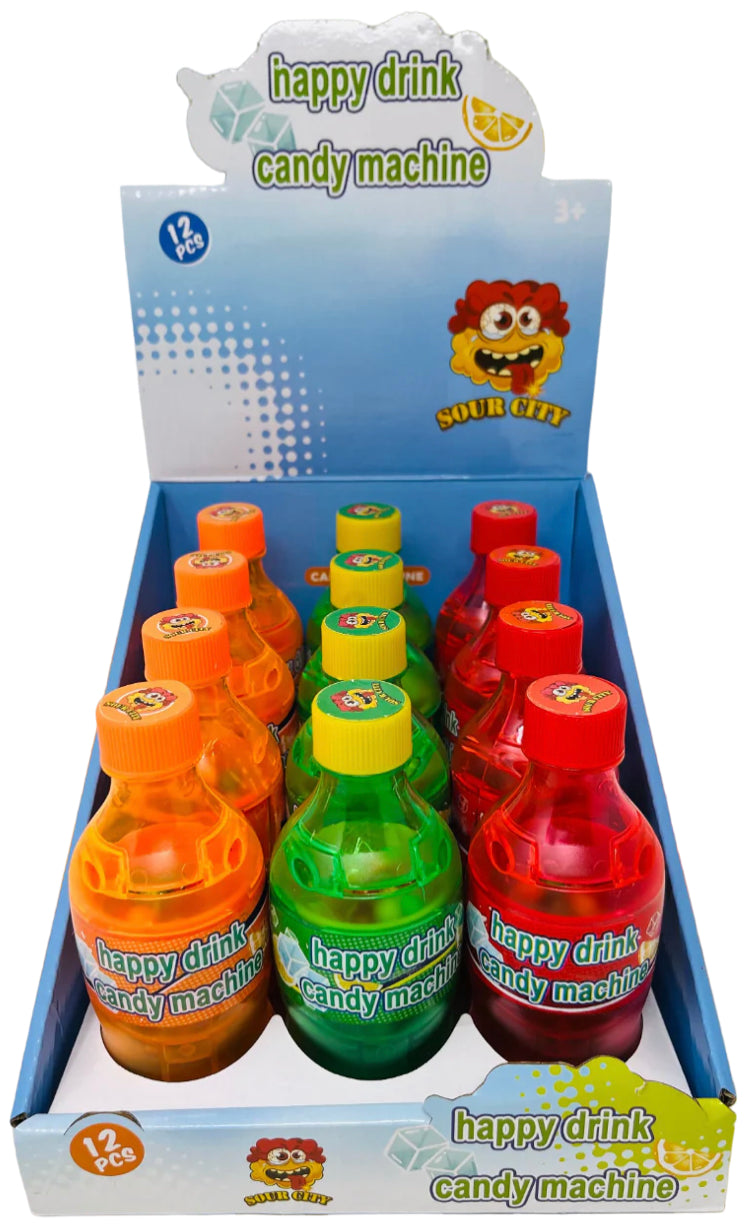 Sour City Happy Drink Candy Machine (Box of 12)