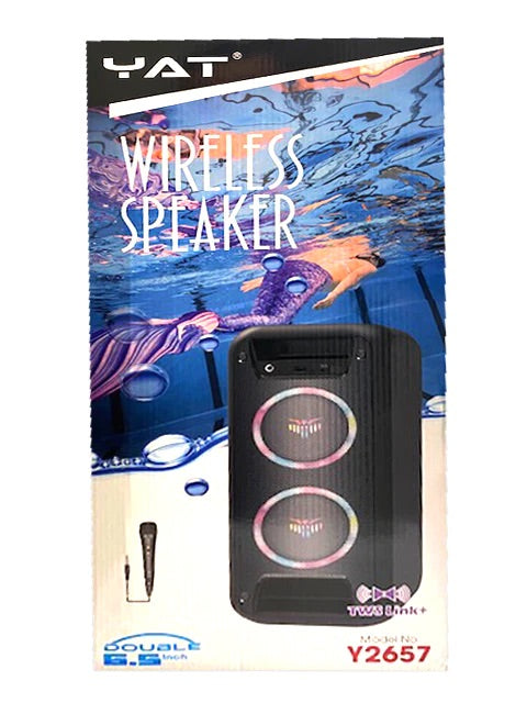 Speaker:Karaoke Portable Double Speaker SPY2657