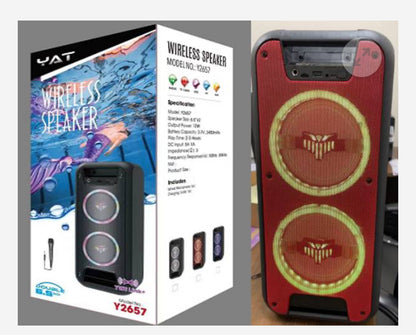 Speaker:Karaoke Portable Double Speaker SPY2657