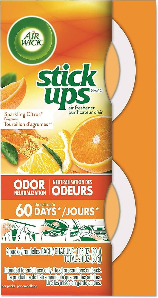 Airwick Stick Ups Air Freshener, Sparkling Citrus, Odor Eliminator