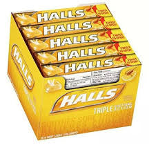 HallsRelief Honey Lemon Cough Drops, 20CT