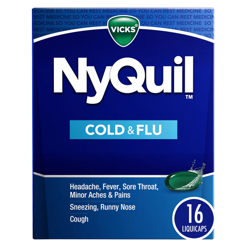 Vicks NyQuil Cold & Flu Relief LiquiCaps 16ct