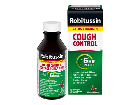 Robitussin Cough Control, Extra Strength, Cherry Flavor 100ml