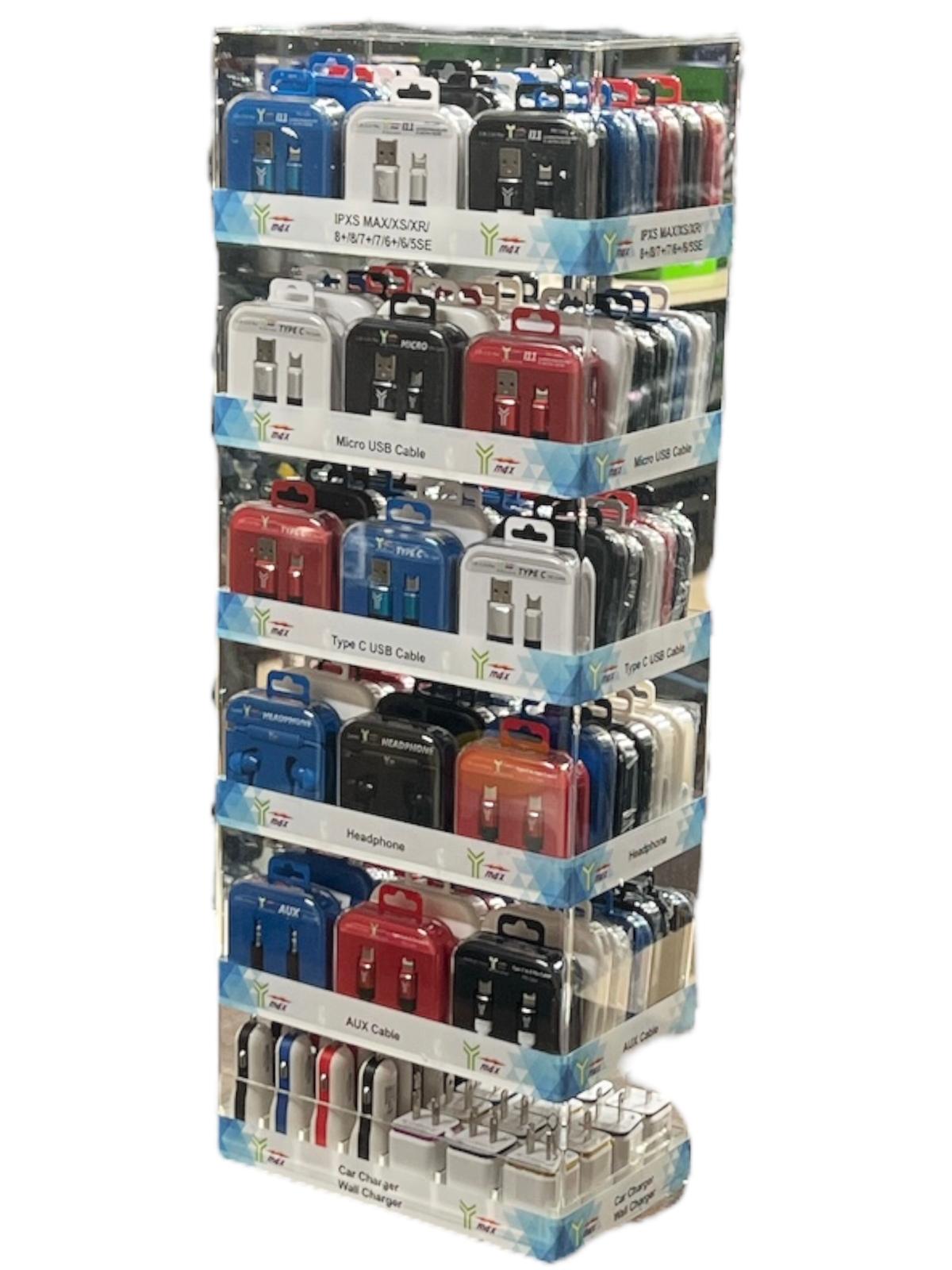Cellphone Charger Display kit 122 PCS