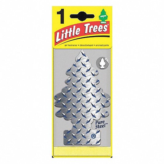 LITTLE TREES Air Fresheners Car Air Freshener. Pure Steel