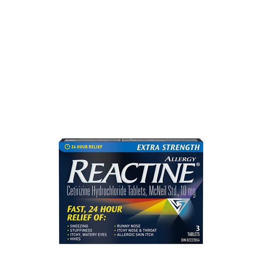 Reactine Tablets Extra Strength 10 mg, 3 Count