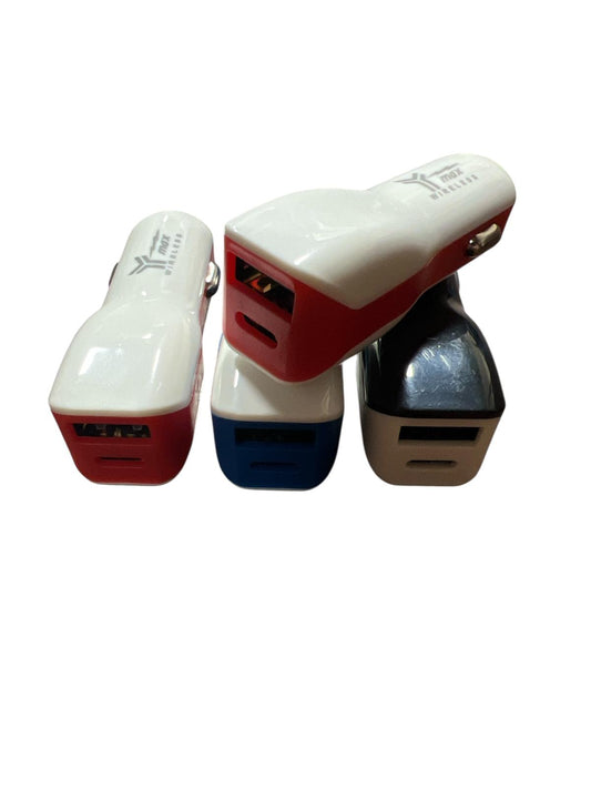 Flat C Car Charger  Dual Port Quick Charge Type C + USB 20CT