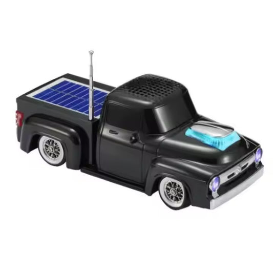 WS692 Wireless Speaker with Solar Energy Bluetooth Car Speaker Music Player Led Light Usb Tf Fm Radio (Black)