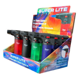 Super Lite Jet Flame Lighter 12CT SL112