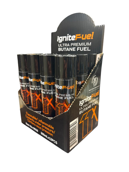 Ignite Fuel Ultra Pure Butane 11X Refined 300ml Box of 12 Pieces