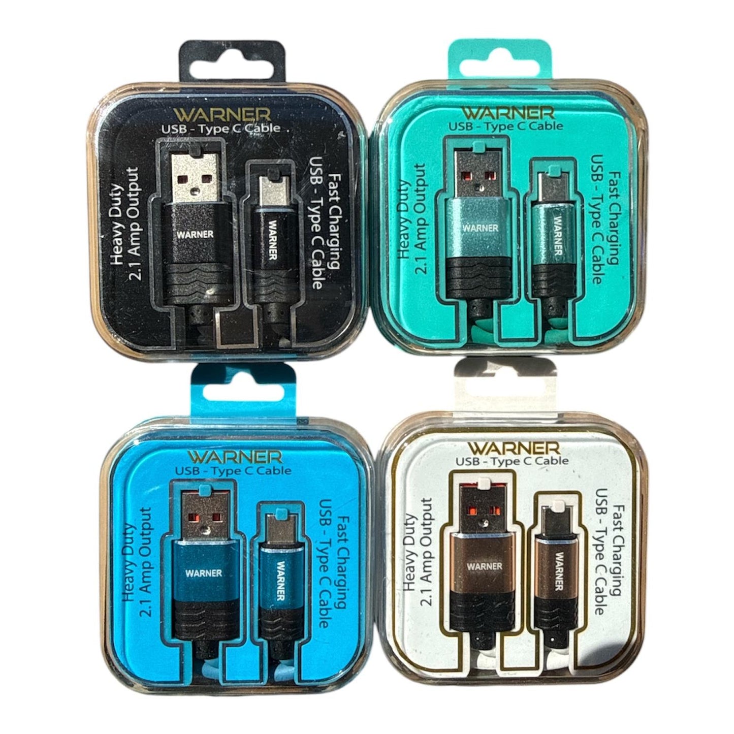 Cable Fast Charger Type C 3FT’ Cube PK 12CT W102