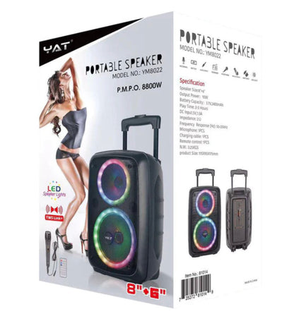 Speaker:Karaoke Portable Double Speaker SPY8022