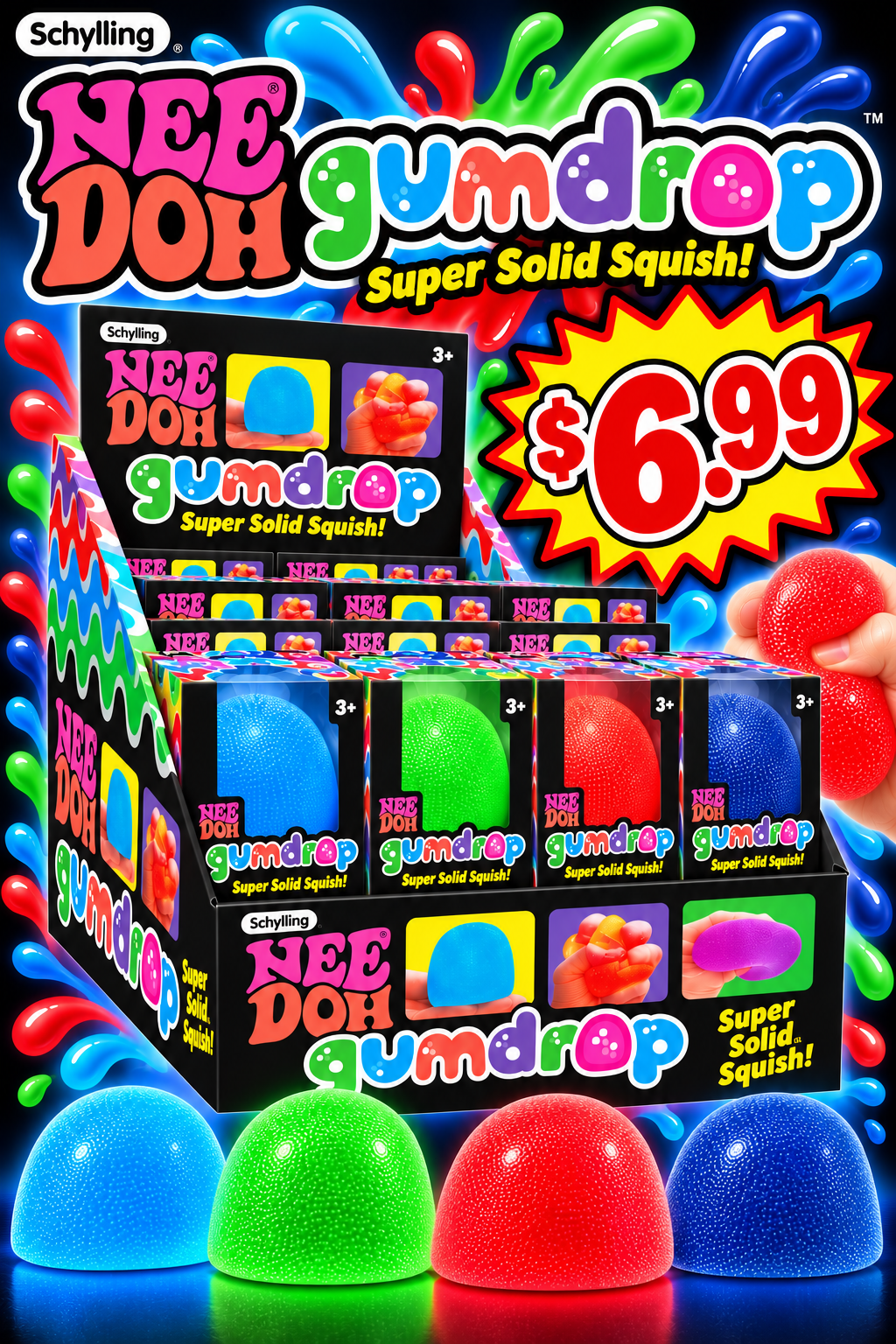 Trending Toy Squishy Gum Drop 12CT